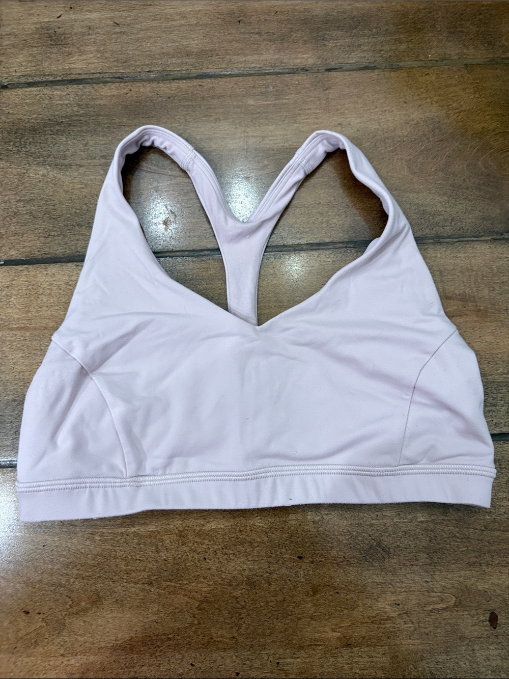 Lululemon Light Pink Racerback Sports Bra nulu material size 8